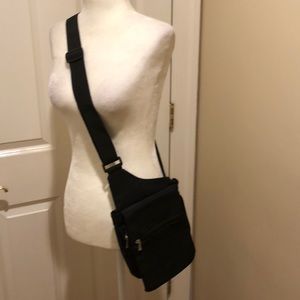 Travel pro black crossbody bag